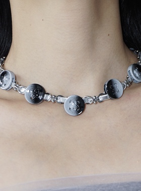 starfire皮革女个性锁骨链