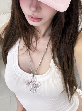 暗黑系哥特风大十字架吊坠项链