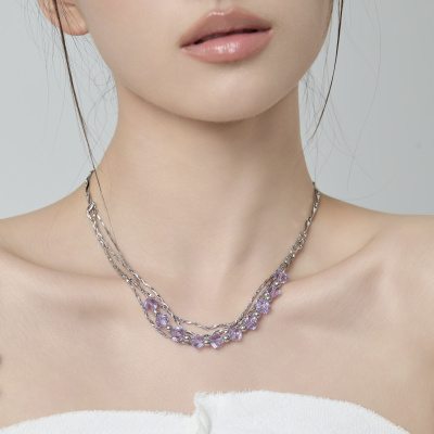 Starfire铜合金女锁骨链