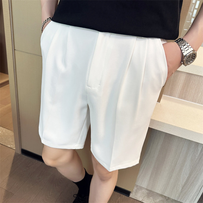 夏季男士纯色休闲裤宽松潮流五分裤西装裤子A445-DK103-P65,男装牛仔裤,电商A445