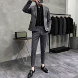 长期做不断货#韩版小西装高品质西服两件套大码不加价LJT70-P180，男装西服套装，电商A445