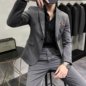 长期做不断货#大码不加价 韩版小西装高品质西服两件套LJT70-P180图片