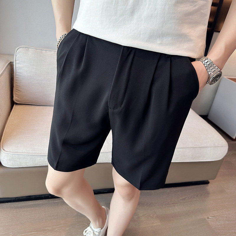 夏季男士纯色休闲裤宽松潮流五分裤西装裤子A445-DK103-P65,男装牛仔裤,电商A445