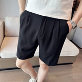 夏季男士纯色休闲裤宽松潮流五分裤西装裤子A445-DK103-P65，男装牛仔裤，电商A445