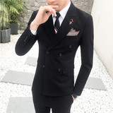 长期做不断货韩版小西装高品质西服套装结婚礼服三件套TZ13，男装西服套装，电商A445
