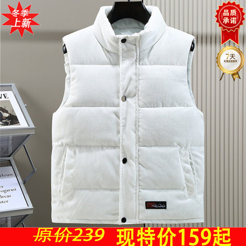 棉服外套男羽绒马甲2025年冬季