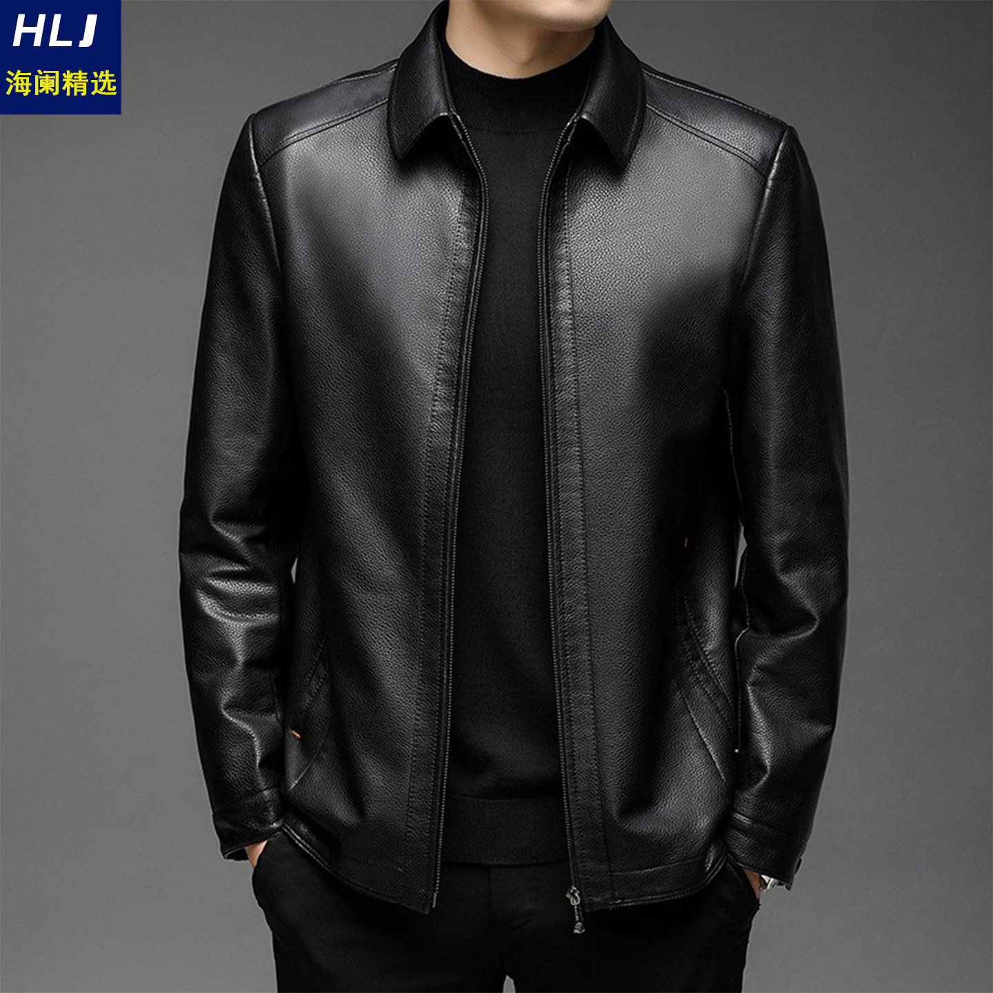 皮衣2026新款今年流行爆款夹克外套男机车服冬季青年翻领加绒休闲