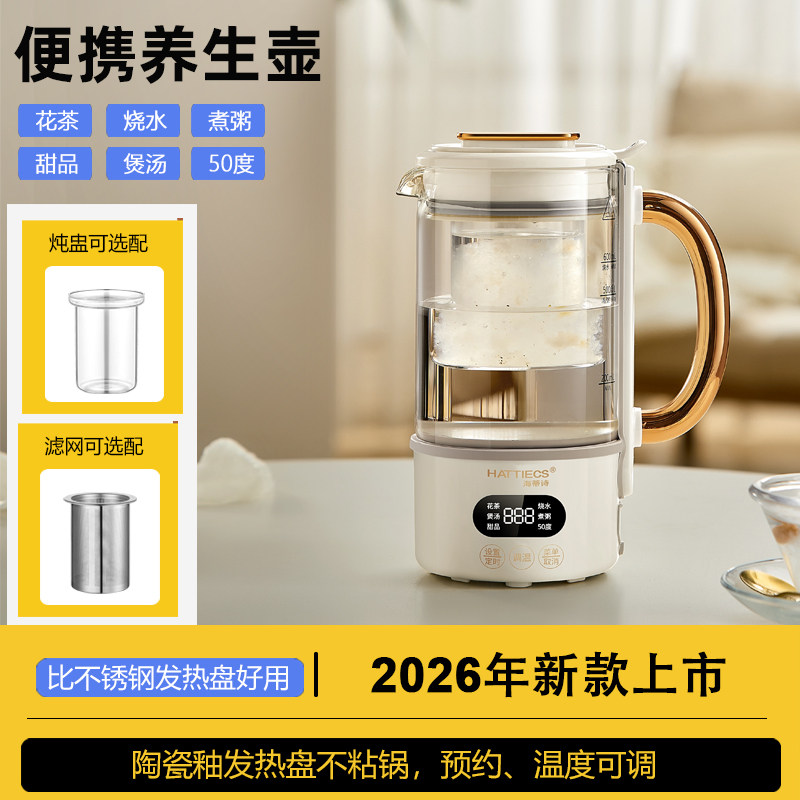 养生壶小型办公室一人多功能家用中药煎煮花茶烧水壶mini迷你电杯