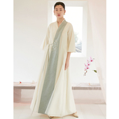 11921618 连衣裙长衫 孤品 生姜原创年会礼服真丝桑蚕丝国风长款