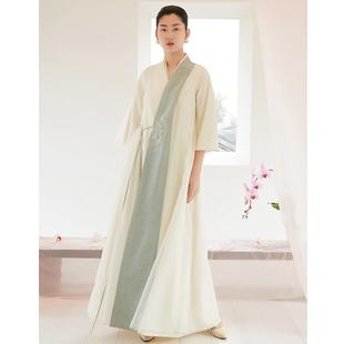 【孤品】生姜原创年会礼服真丝桑蚕丝国风长款连衣裙长衫11921618