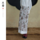 半身裙31547104A 2026春新品 新中式 花卉枝叶纹样直筒长款 生姜