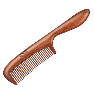 檀木梳子细密齿篦子梳头梳儿童梳子女孩头皮按摩梳小梳子随身便携