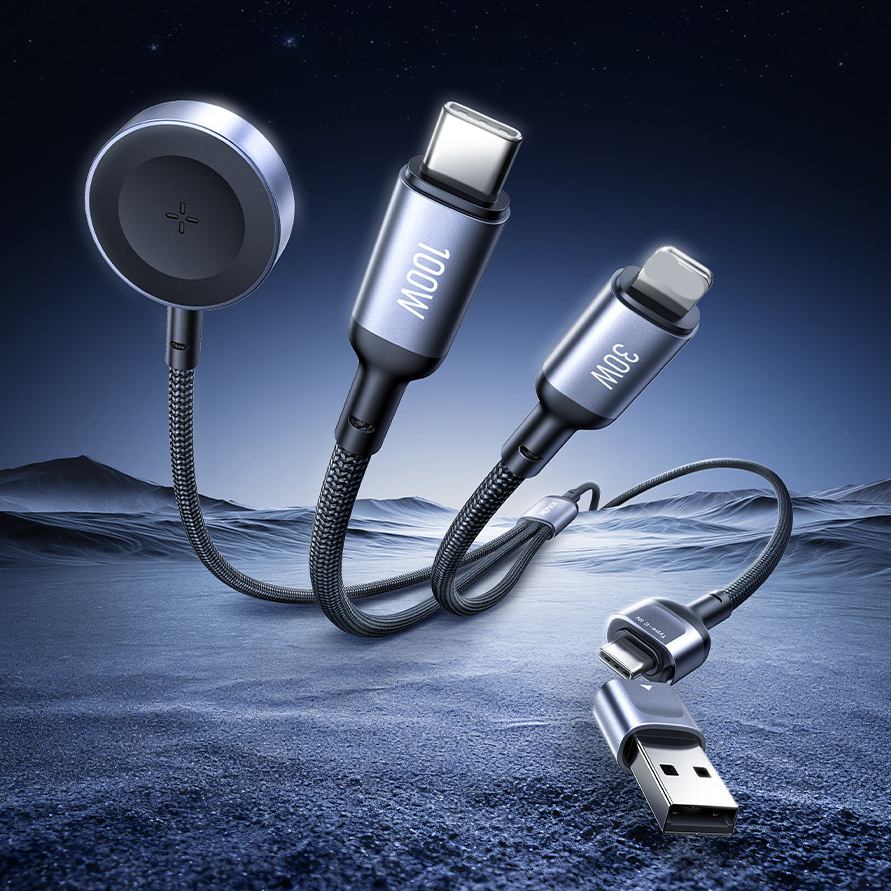 REMAX三合一两用100W充电线