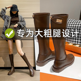 惠东县华荣贸易有限公司金锁扣长筒靴女粗腿胖mm大筒围小个子不过