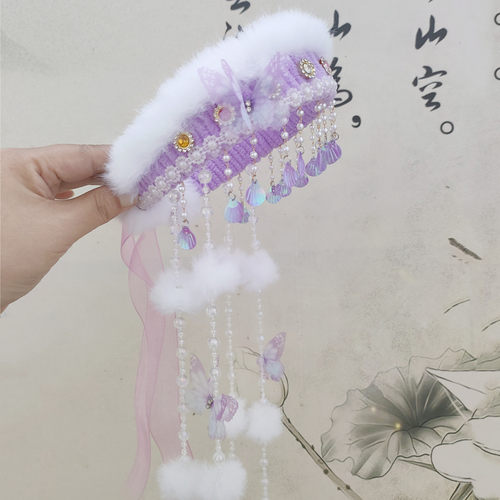 香妃发箍材料包一比一还原鱼鳞片款