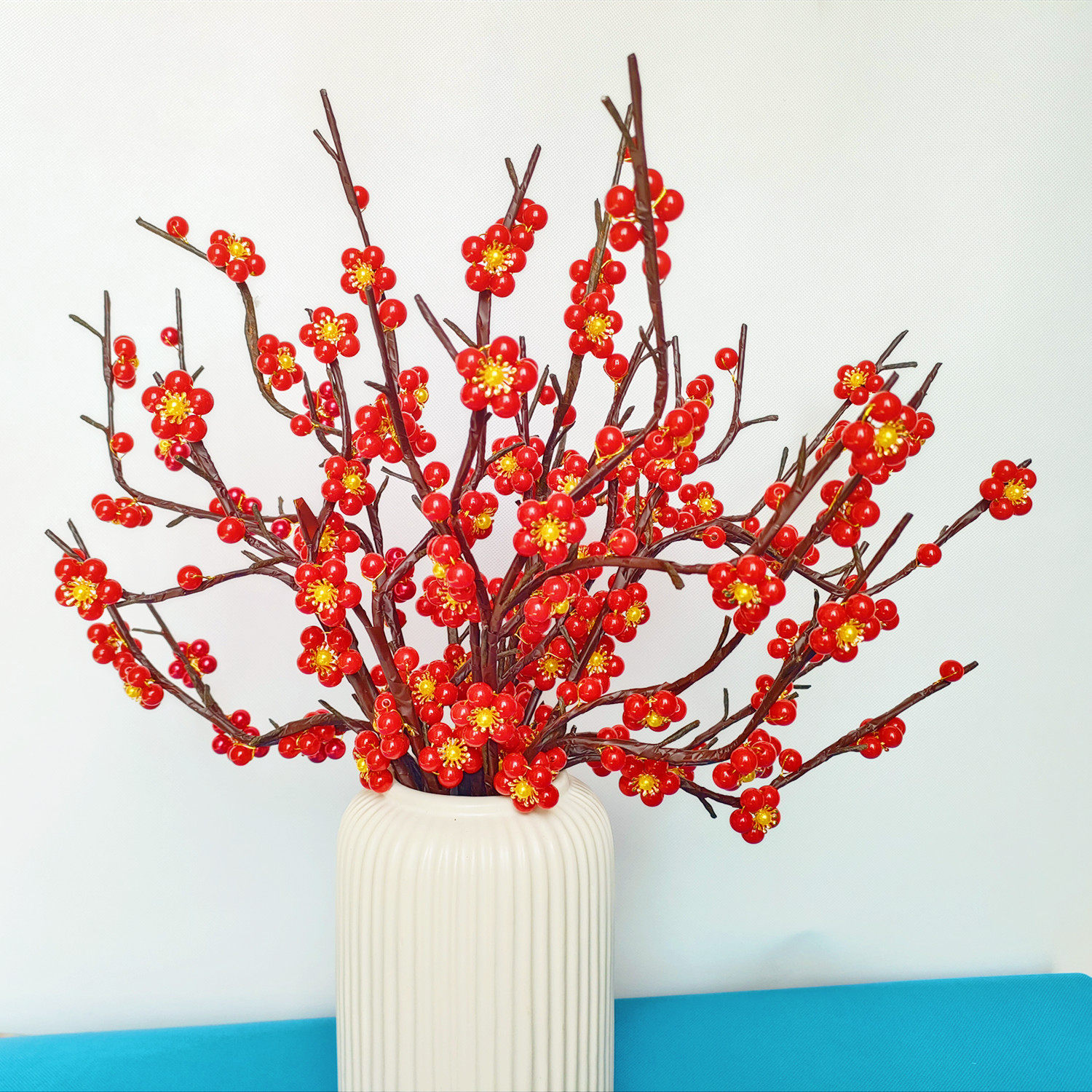 新款五福梅花第三代材料包手工串珠diy家居摆件不含花瓶自己做