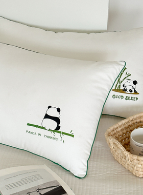 五星级酒店专用深睡枕头枕芯护颈椎助睡眠单双人白色枕头一对装2