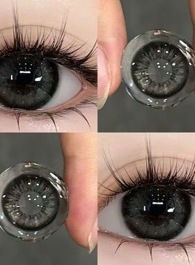 雾面雪山美瞳日抛30片秋冬大直径黑色一次性正品官网隐形眼镜1xx