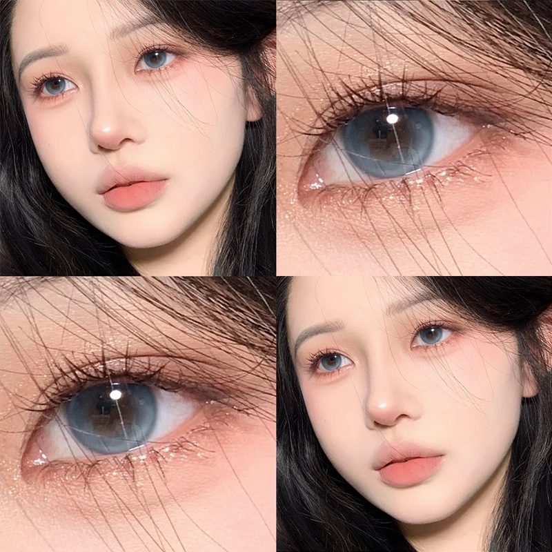 精灵海蓝色美瞳半年抛日常女三明治大小直径隐形眼镜官方正品0xx