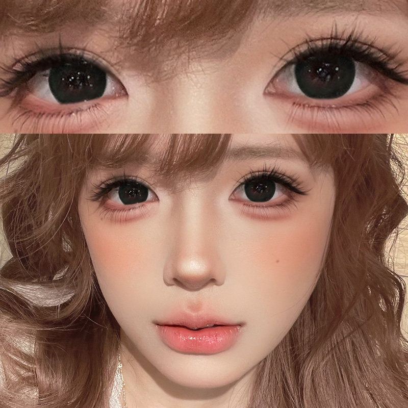 美瞳半年抛新款黑色日常大小直径彩色隐形眼镜官方正品旗舰店7xx,隐形眼镜/护理液,彩色隐形眼镜,淘宝优惠券,粉丝福利购,淘宝优惠卷