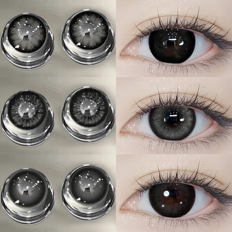 黑色美瞳日抛30片大小直径日常自然一次性隐形眼镜官方旗舰店8xx