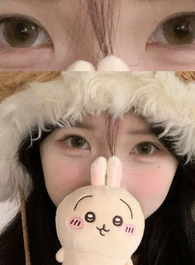 轻眸美瞳半年抛三明治小直径自然秋冬官方旗舰店正品隐形眼镜7xx