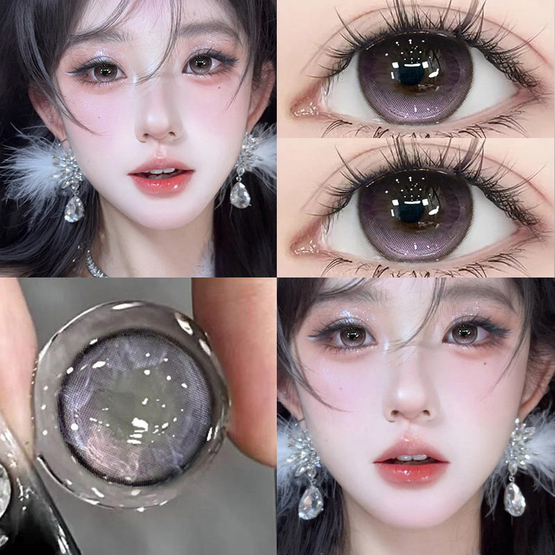 果味节拍美瞳日抛30片紫色大直径一次性次抛隐形眼镜WF官方正品TN