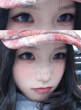 果冻可可蓝色美瞳日抛30片大直径自然隐形眼镜官方正品旗舰店0xx