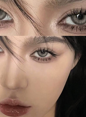 奶油青提美瞳半年抛2022新款灰色混血款彩色隐形眼镜WF正装官网TN