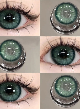 纳吉尼蛇女美瞳半年抛绿色cos亚裔混血隐形眼镜盒WF官网旗舰店TN