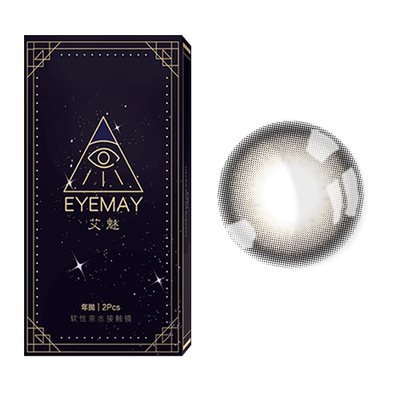 影砂鎏金黑色美瞳金粉半年抛小直径2025新款女隐形眼镜EJLK