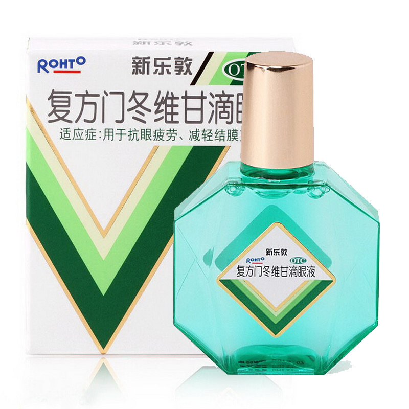 曼秀雷敦新乐敦复方门冬维甘滴眼液眼药水13ml抗视疲劳结膜充血nh