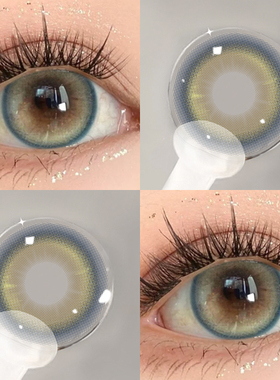 达芬奇美瞳半年抛大小直径棕色自然轻混血隐形眼镜女官方正品1xx