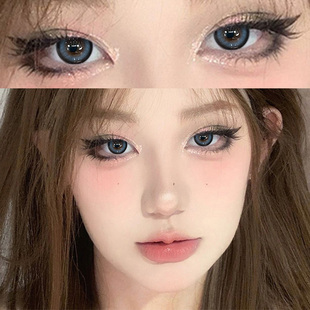 来古冰川美瞳半年抛大直径蓝色混血感隐形眼镜年抛女WF官方正品TN
