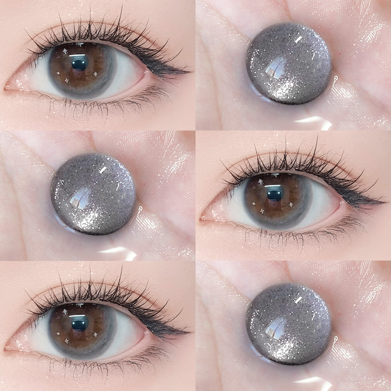 美瞳日抛10片装雪国少女新款清冷氛围感小直径隐形眼镜近视3XX