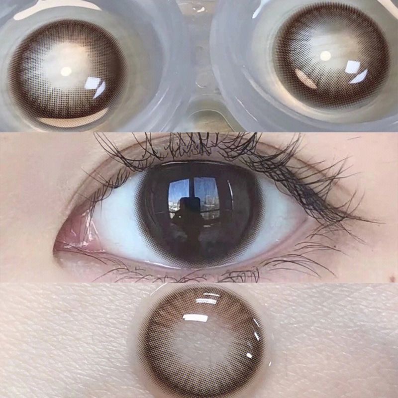 可可蜜糖美瞳日抛30片小直径棕色自然女一次性隐形眼镜旗舰店8xx