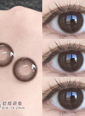 半年抛美瞳14.2大小直径棕色自然学生正品官方旗舰店隐形眼镜2xx