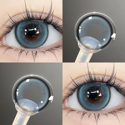 蓝莓珍宝珠美瞳日抛30片蓝色混血一次性大直径隐形眼镜WF学生党TN