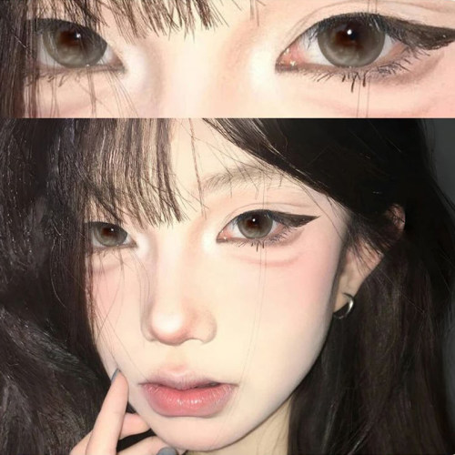 灰色美瞳日抛10片睡眠艺术家新款学生百搭大小直径隐形眼镜女6ZZ