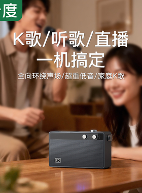 十度T6PLUS家庭户外K歌音响便携式K歌直播乐器声卡重低音蓝牙音箱