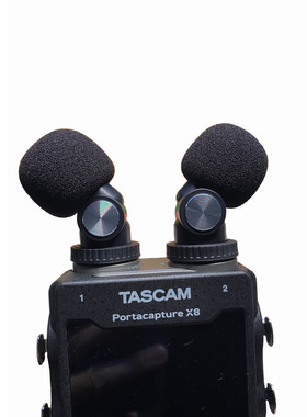适合TASCAM X6 X8录音笔防风海绵套达斯冠X6 X8室外毛毛罩