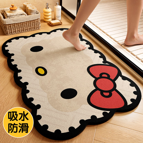 HelloKitty卡通浴室地垫防滑