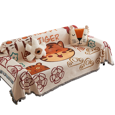 北欧ins风盖布全盖防滑沙发毯