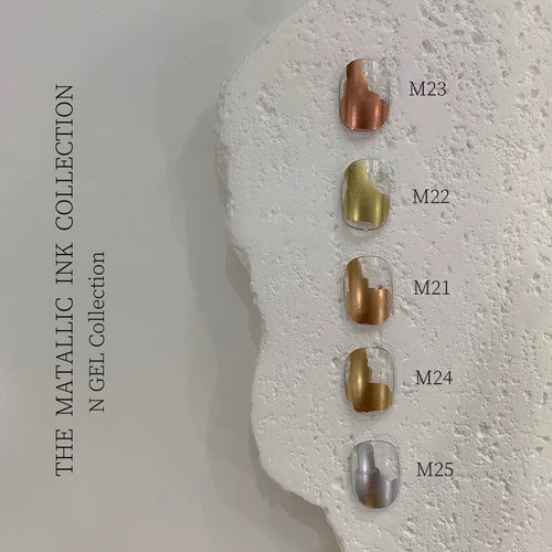 N GEL金属晕染液ins短甲古铜金色银色快速晕染美甲专用 1ml