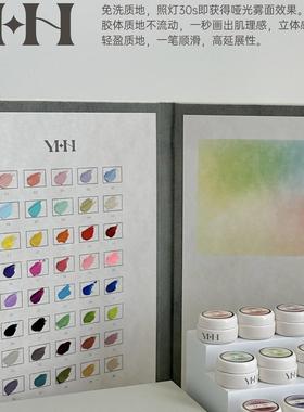 YHH樱禾 颜料胶40色 免洗质地油画肌理效果甲油胶 0.5g 1g