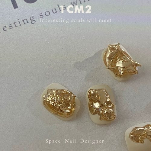 1CM2原创美甲艺术浮雕胶涩古金银魔镜造型胶浮雕石膏胶美甲 1g