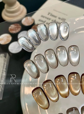 RETA VIVI 月光猫眼胶清透显白百搭猫眼美甲甲油胶  1g