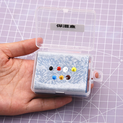 蜉生记保湿盒调色盘袖珍迷你便携超轻粘土ob11/gsc画脸面部绘制