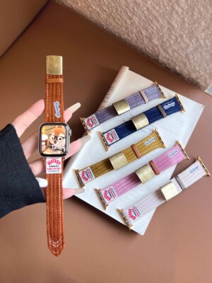 苹果手表灯芯绒表带iwatch987654