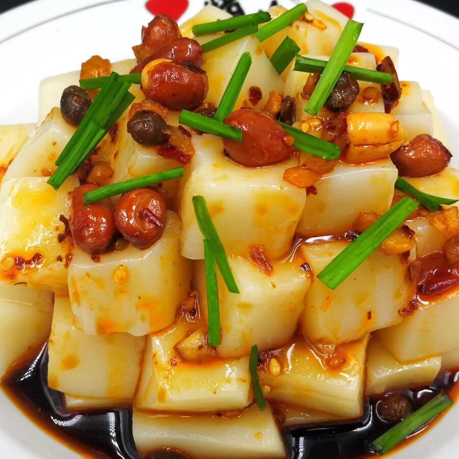 湘西手工米豆腐湖南特产湘西小吃农家自制贵州怀化 送调料味